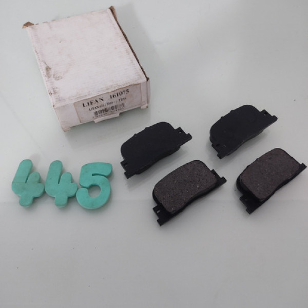 Jogo De Pastilhas De Freio Traseiro Lifan 620 Cx 445