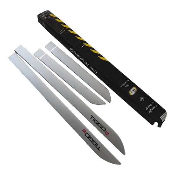 Jogo De Friso Da Porta Prata Chery Tiggo 8 - Original