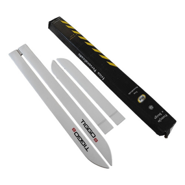 Jogo De Friso Da Porta Branco Perolizado Chery Tiggo 8