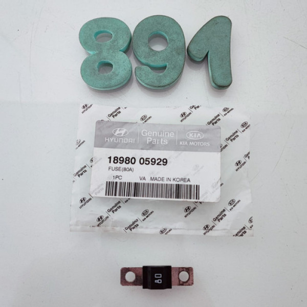 Fusível 80a Hyundai Cod 1898005929 Cx 891