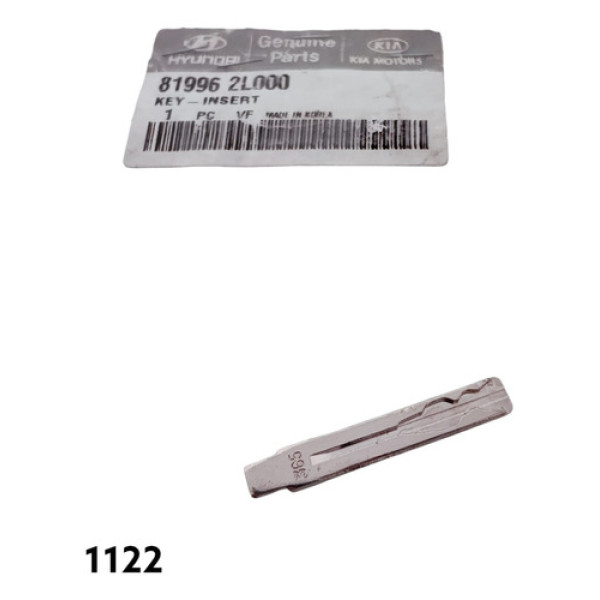 Lâmina Da Chave Reserva Hyundai I30 Cod 819962l000