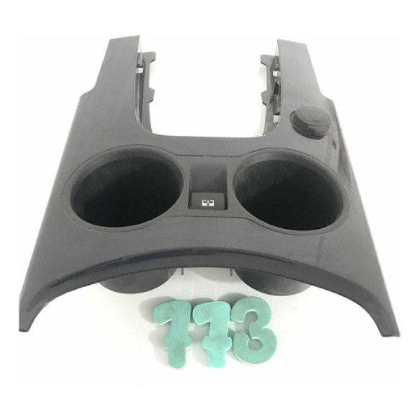 Moldura Central Porta Copos E Botão Teto Peugeot 3008- Cx773