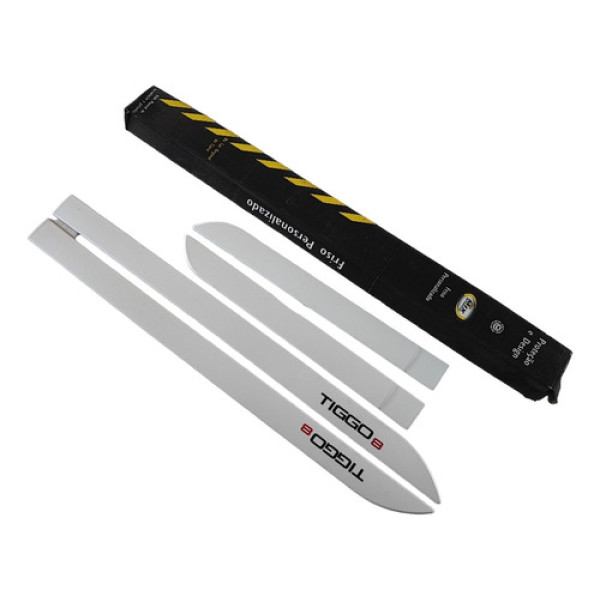 Jogo Friso Da Porta Branco Perolizado Chery Tiggo 8 Original