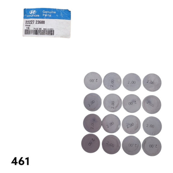 Jogo De Pastilhas De Válvula Hyundai Tucson Cod 2222723600