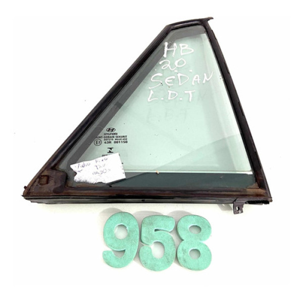 Vidro Fixo Traseiro Direito Hyundai Hb20 Sedan - Cx 958