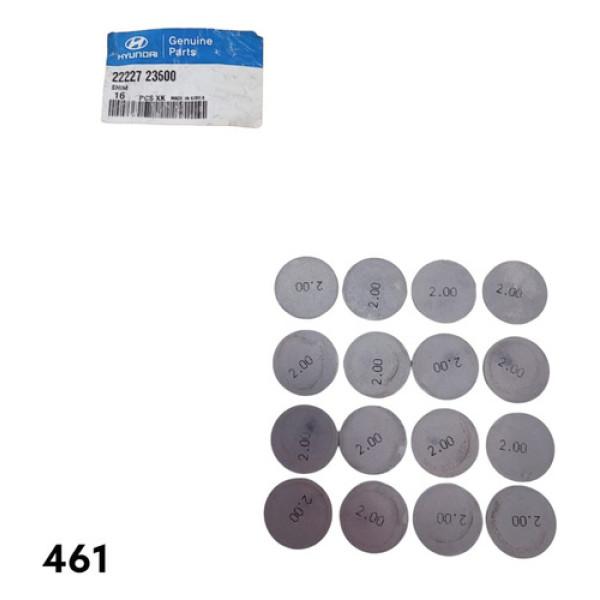 Jogo De Pastilhas De Válvula Hyundai Tucson Cod 2222723600