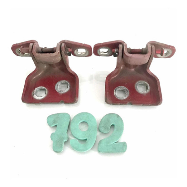 Par Dobradiças Porta Renault Sandero 2012 - Cx 792