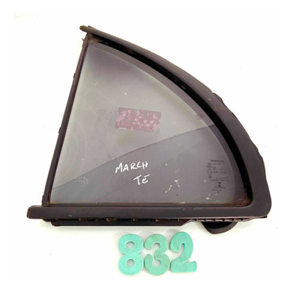 Vidro Fixo Traseiro Esquerdo Nissan March Original - Cx 832