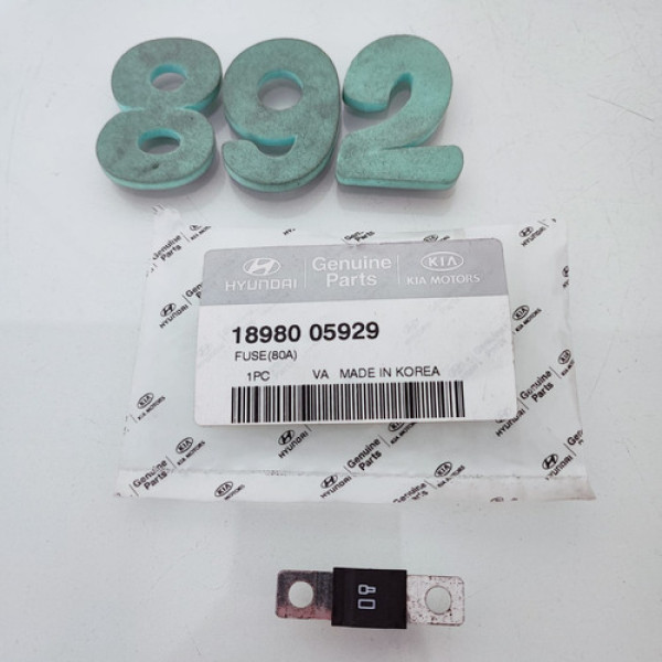 Fusível 80a Hyundai  Cod 1898005929 Cx 892