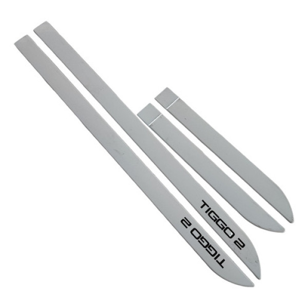 Jogo De Friso Da Porta Branco Chery Tiggo 2 