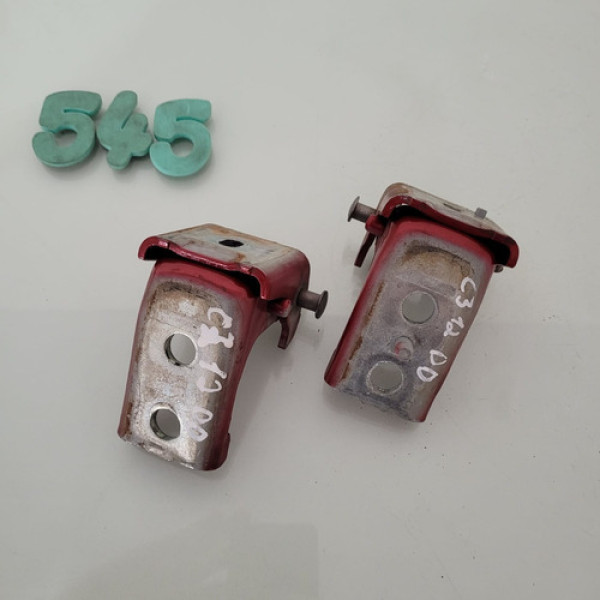 Par Dobradiça Porta Dianteira Direita Citroen C3 2012 Cx 545
