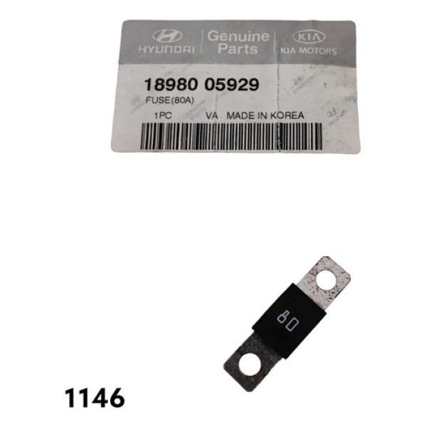 Fusível 80a Hyundai Cod 1898005929