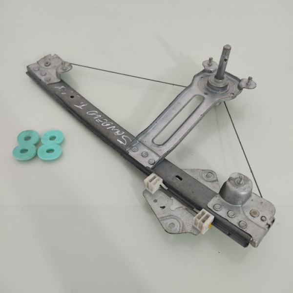 Máquina Vidro Manual Traseiro Esquerdo Renault Sandero 2009 