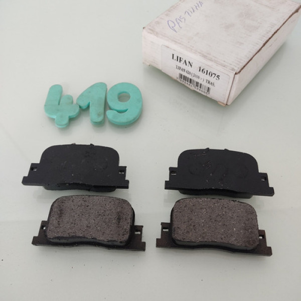Jogo Pastilha Freio Traseiro Lifan 620 Cx 419