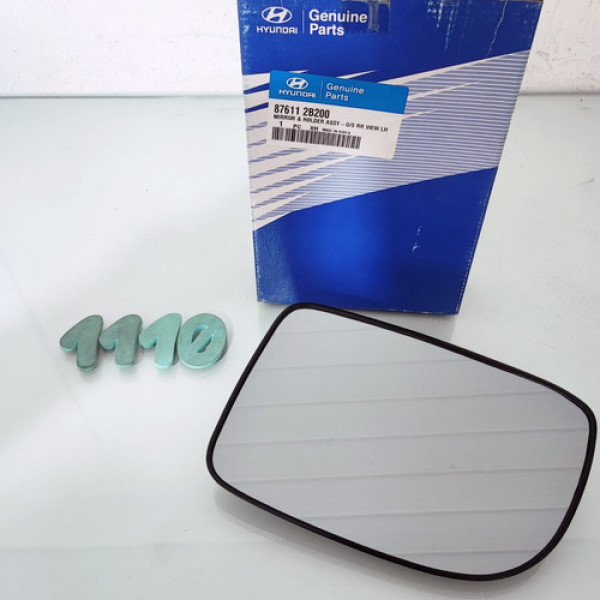 Lente Retrovisor Esquerdo Hyundai Santa Fé Cx 1110