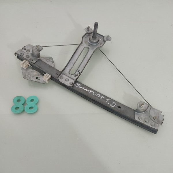 Máquina Vidro Manual Traseiro Direto Renault Sandero 2009