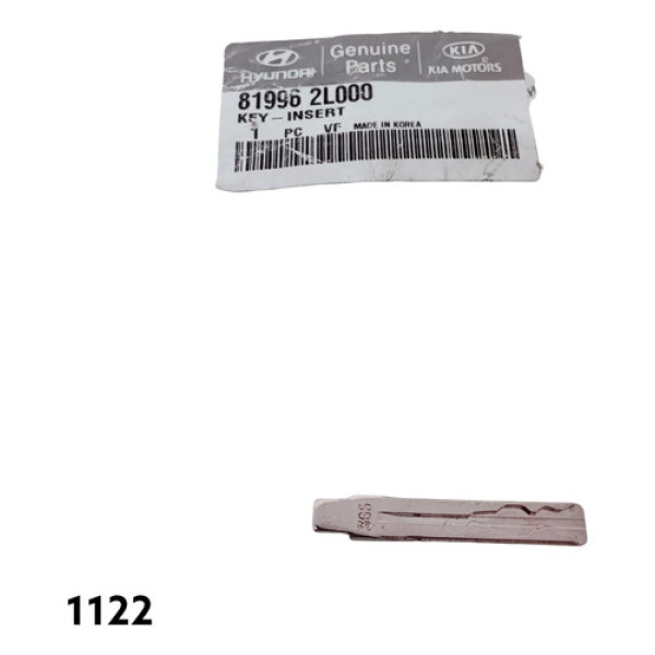 Lâmina Da Chave Reserva Hyundai I30 Cod 819962l000