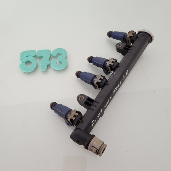 Flauta Com Bicos De Injeção Fiat Uno Fire 1.0