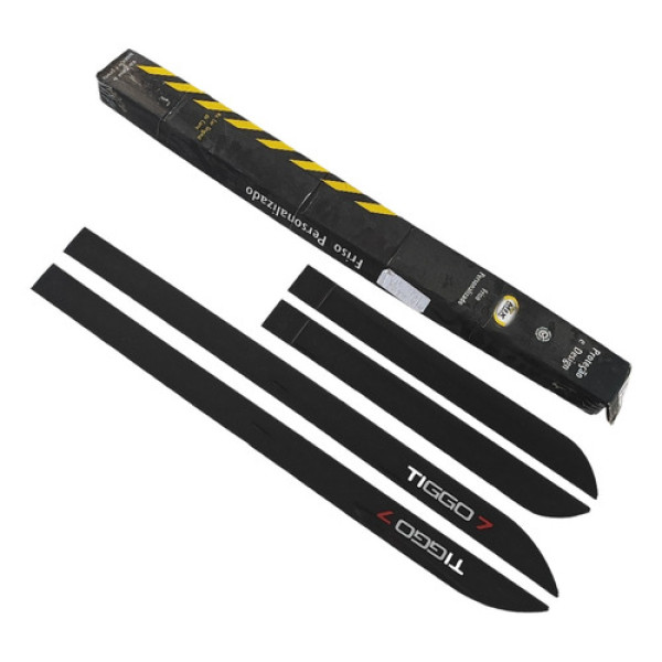 Jogo De Friso Da Porta Preto Chery Tiggo 7 