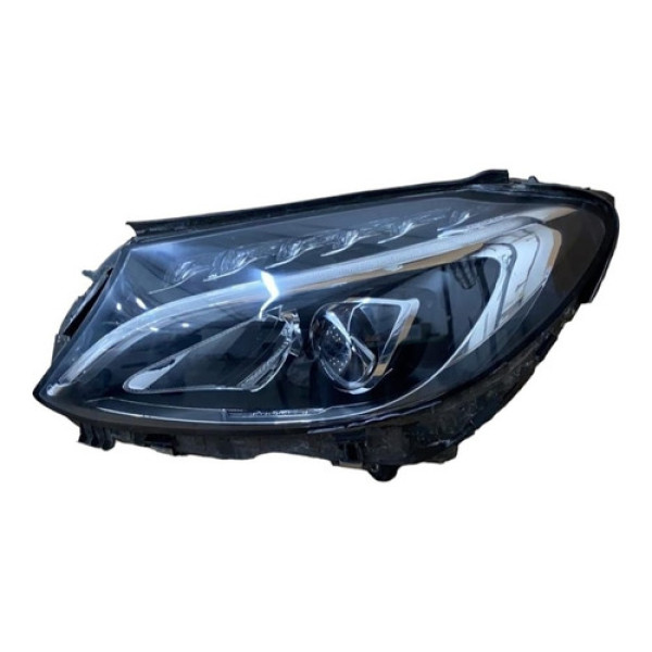 Farol Esquerdo Led Mercedes C180 Detalhe  .