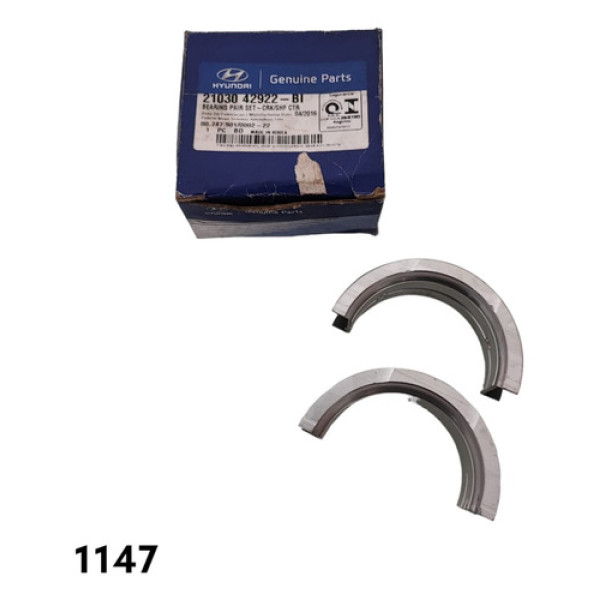 Par De Bronzina Do Virabrequim Hyundai Hr Cod 2103042922