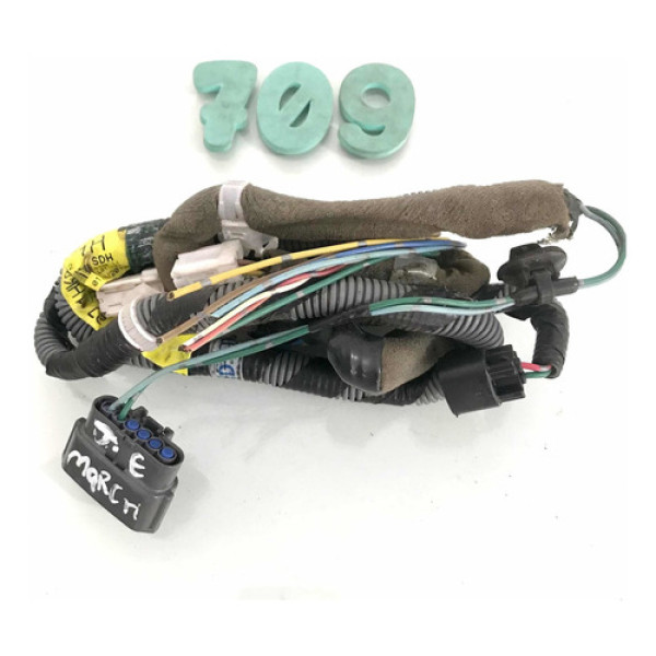 Chicote Porta Traseira Esquerda Nissan March 2014/2015