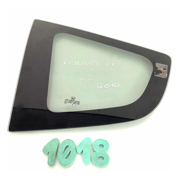 Vidro Fixo Traseiro Esquerdo Honda Fit 2010 - Cx 1018