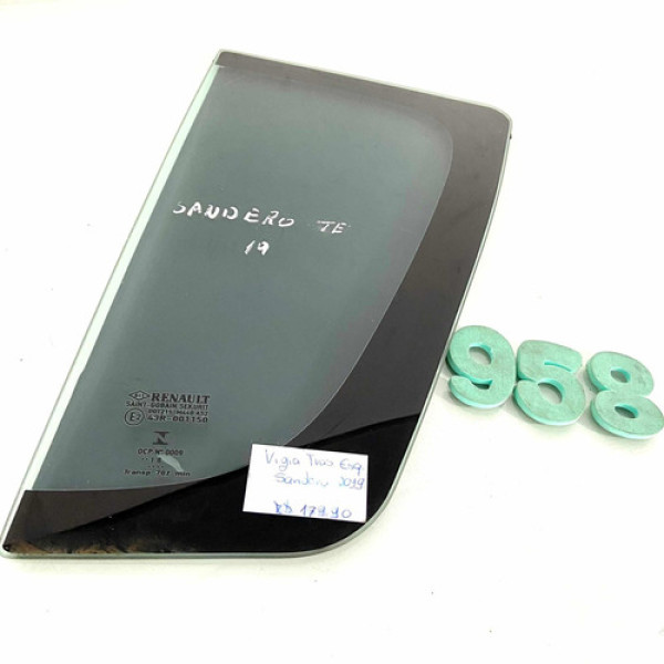 Vidro Fixo Traseira Esquerda Sandero 2019 - Cx 958