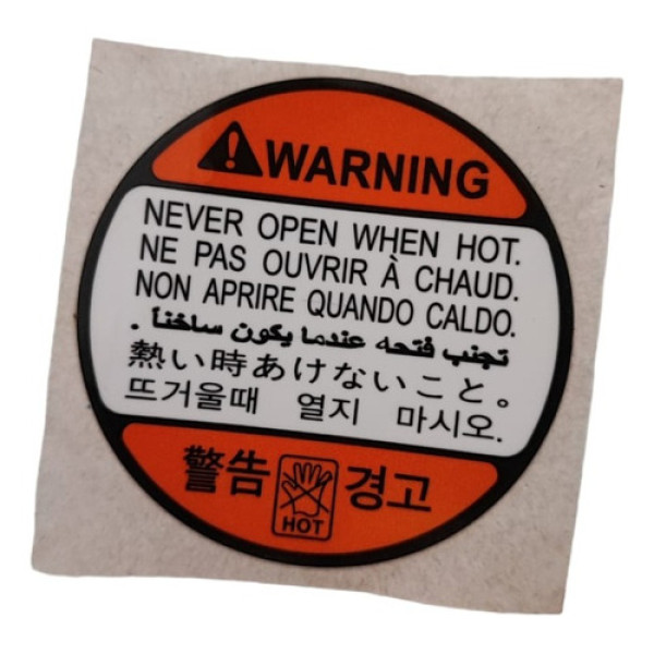 Adesivo Da Tampa Do Radiador Hyundai Azera Cod 253282e000