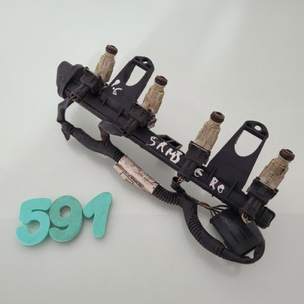 Flauta Com Bicos Injetores Renault Sandero Logan 1.6 