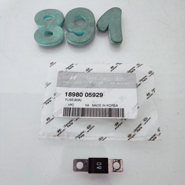 Fusível 80a Hyundai Cod 1898005929 Cx 891