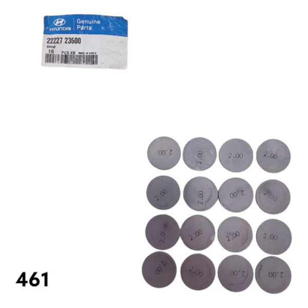 Jogo De Pastilhas De Válvula Hyundai Tucson Cod 2222723600