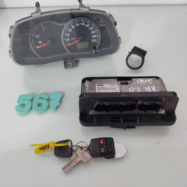 Kit Modulo Injeção Ford Ka 1.0 Flex 9s5512a650ad - Iaw4cfrer