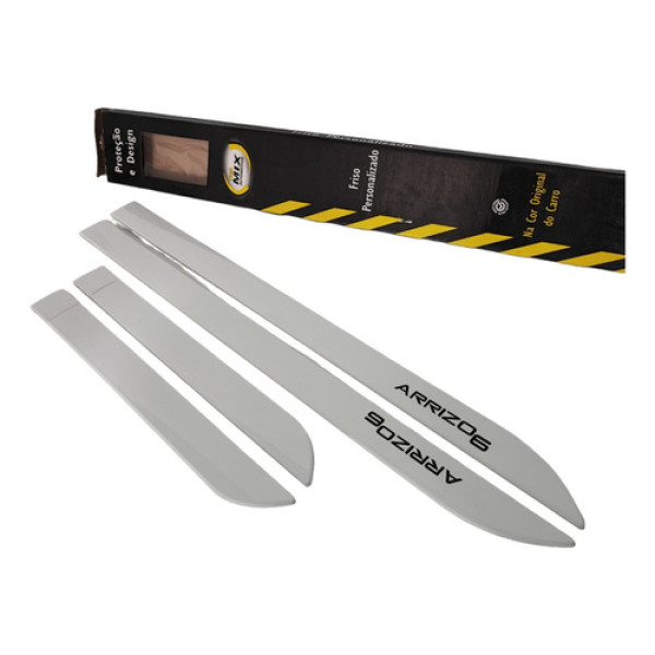 Jogo De Frisos De Porta Branco Perolizado Chery Arrizo 6