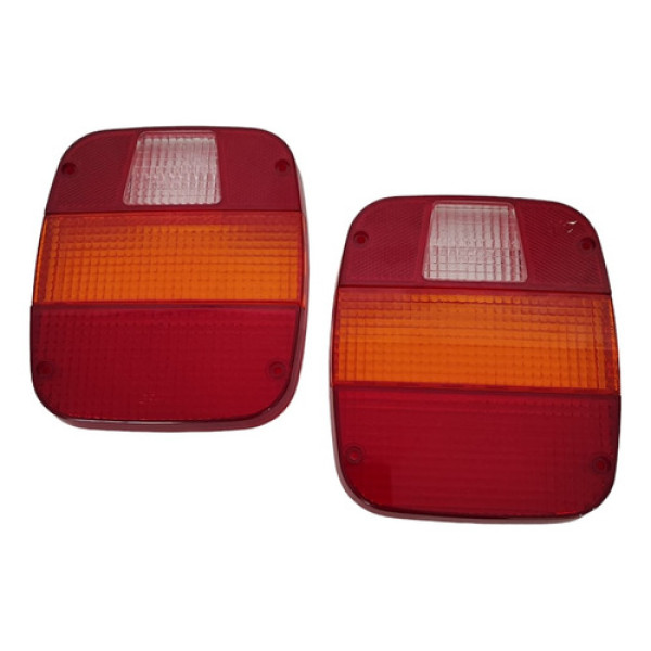 Par Lente Lanterna Traseira Ford F4000 Cod Gf0045