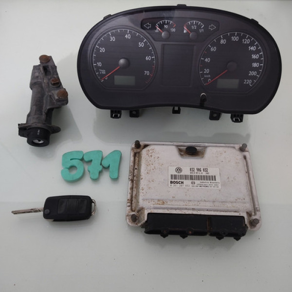 Kit Módulo Injeção Vw Polo 2005 Cod Módulo 032906032